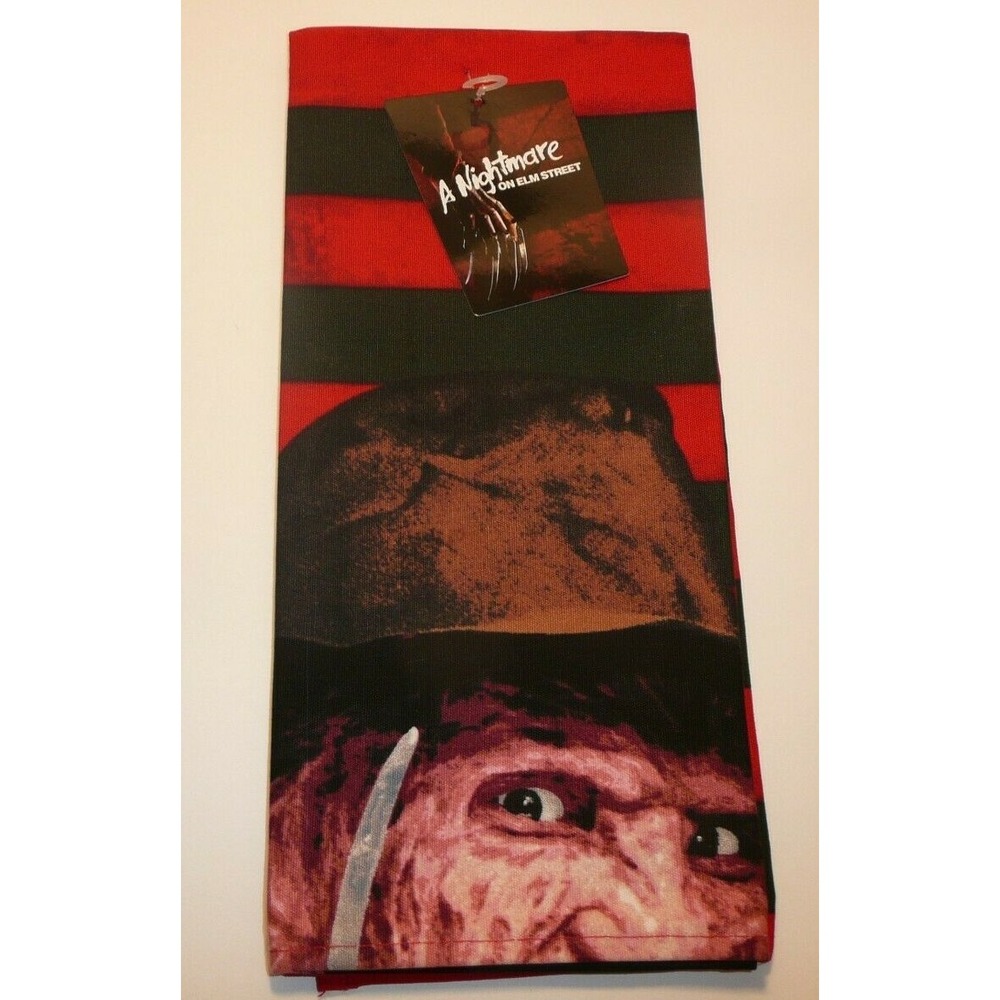 Nightmare on Elm Street Decorative Kitchen Dish Towel Freddy Halloween Decor